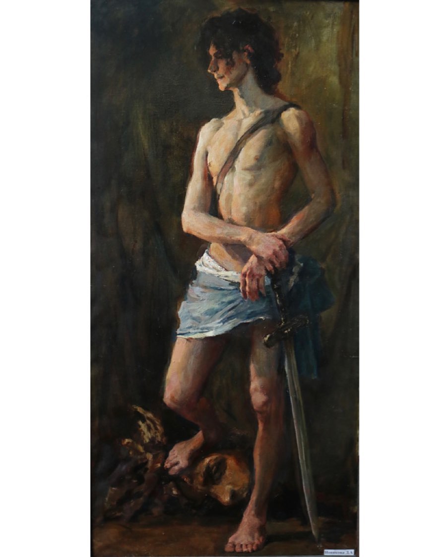 Lev Boyko - graphite figure study. Long pose, single sheet.