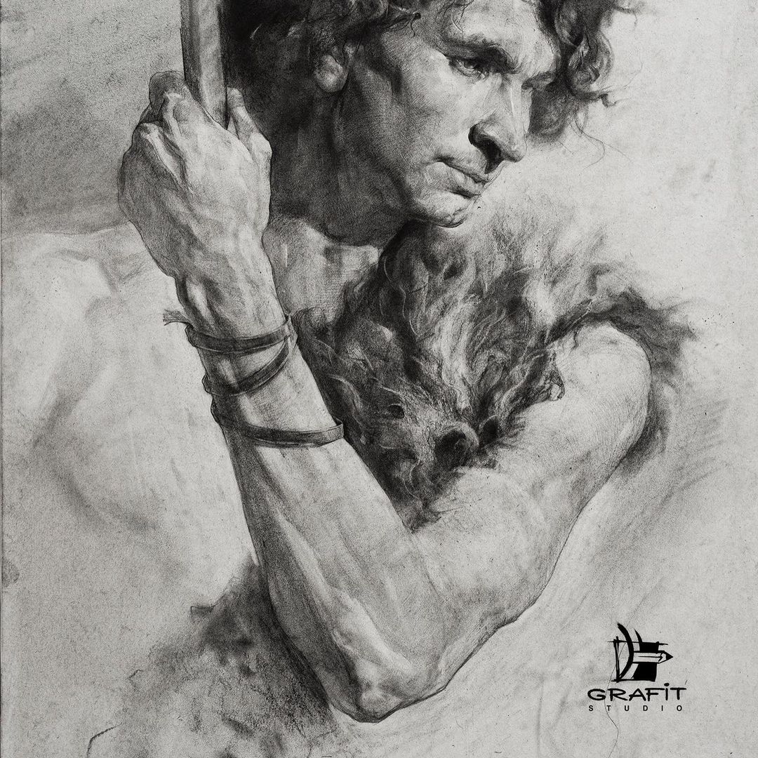 Sketches - quick hands, quick head, the long pose underneath.