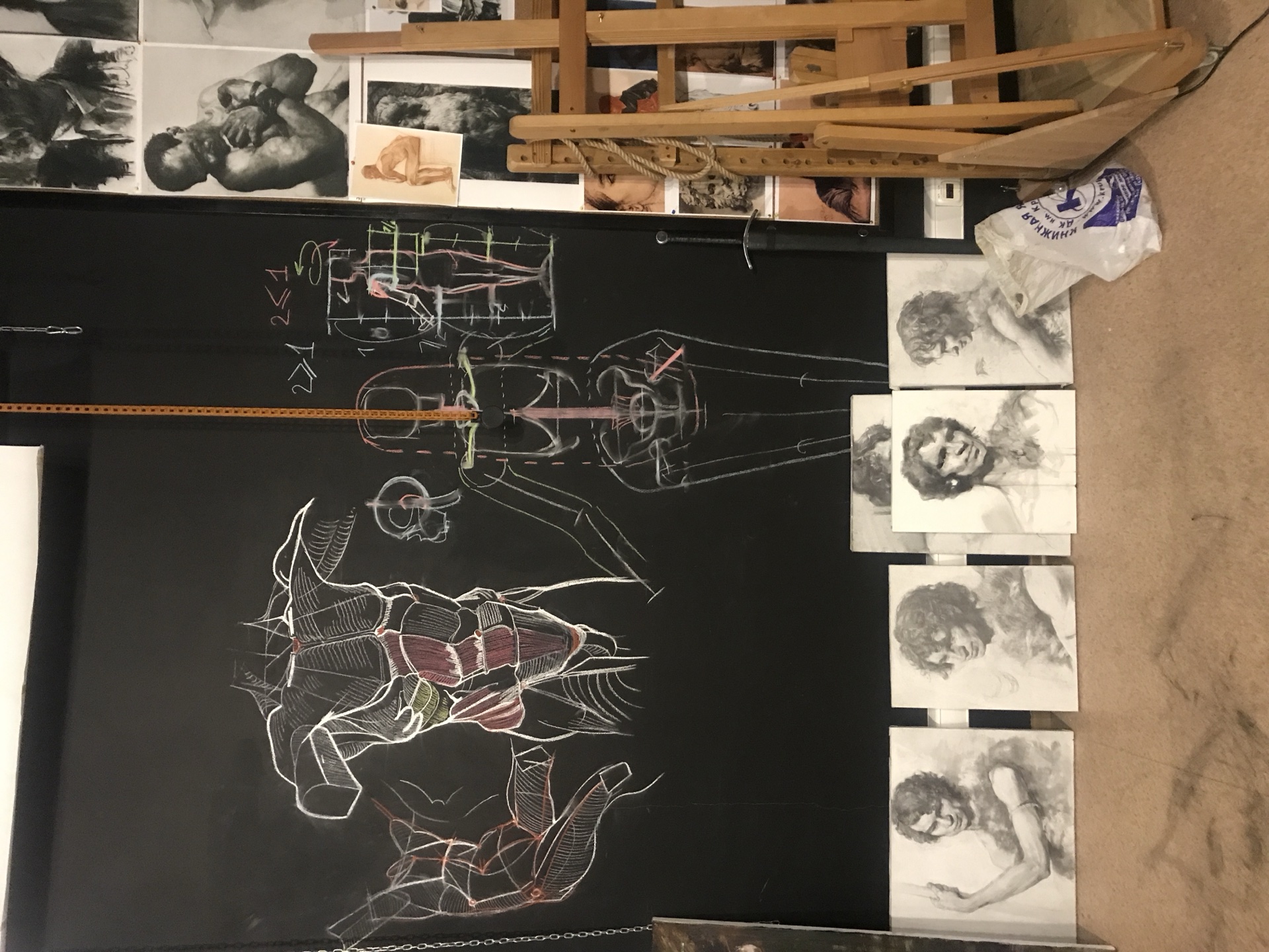 Painting in progress - Dada Novikova, oil on canvas.